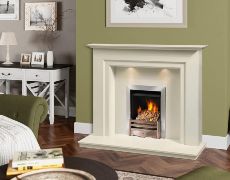 Ashley Marble Fireplace 54'' - Bianca Beige Marble