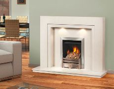 Westminster Marble Fireplace 54'' - Bianca Beige Marble