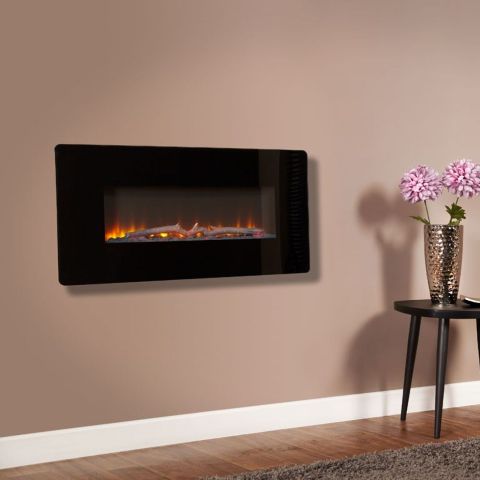 Celsi - Flamonik Enchant Wall Mounted Electric Fire - Log
