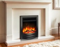 Ultra Autograph Electric Fire - Black Nickel And Black With Premium Logs And Chippings