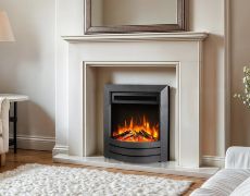 Ultra Camber Electric Fire - Black With Premium Logs And Chippings
