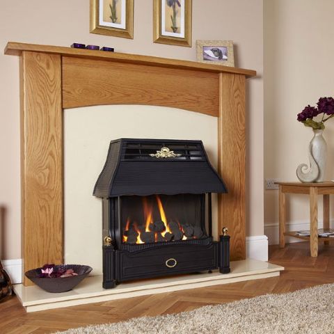 Flavel - Emberglow Outset Gas Fire - Black