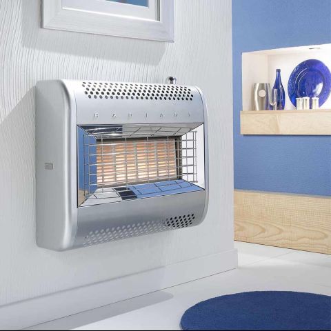 Renaissance Outset Gas Fire - Silver