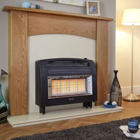 Flavel - Strata Outset Gas Fire - Cream