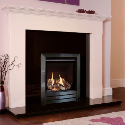 Kohlangaz - Desire Parrilla HE Gas Fire - Logs - Satin Silver