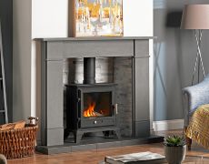 Classic 8 Gas Stove - Black - Log Effect