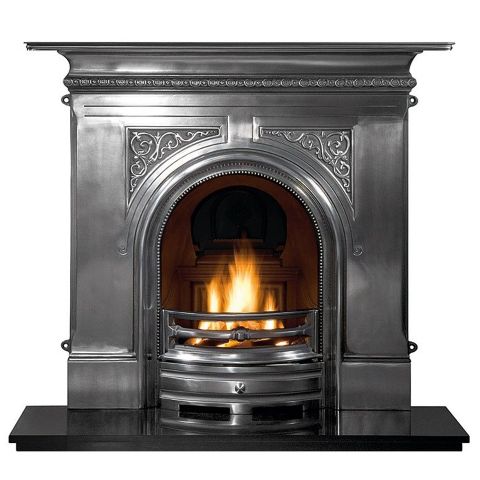 The Gallery Collection - Pembroke Combination Cast Iron Fireplace - Black