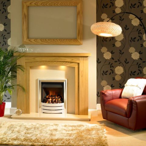 Trent Fireplaces - Benidorm Arch Fire Surround 48'' And 54'' - Natural Oak