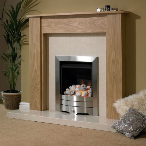 Cortina Fire Surround 48'' - Clear Oak